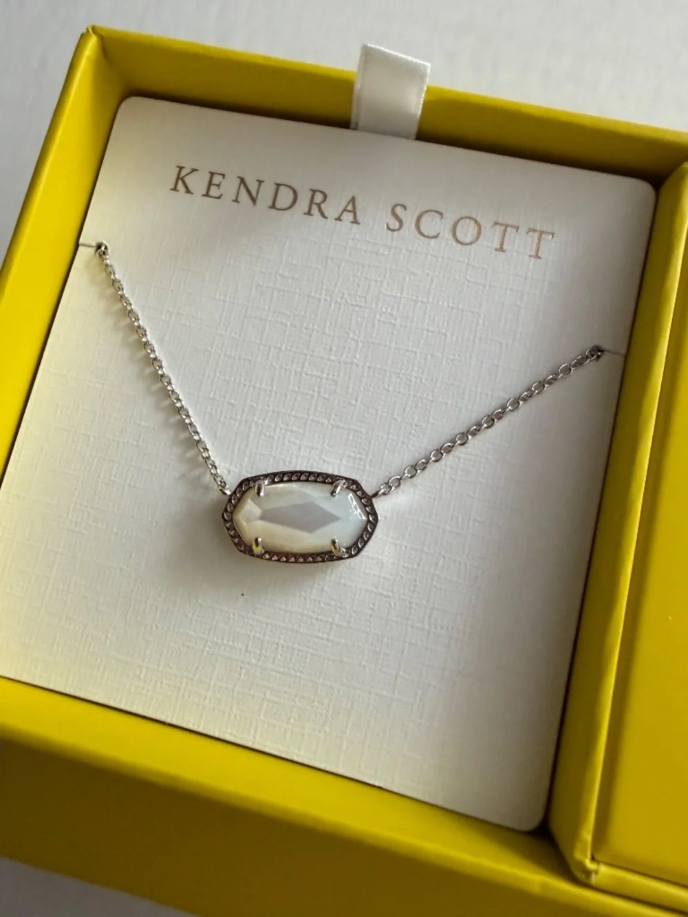 KENDRA SCOTT Elisa Gold Mother of Pearl Necklace Gift Set of 2, NIB